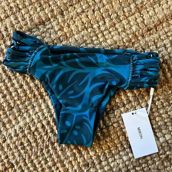 MIKOH Perth Crotched Side Detail Bottom in Island Abyss NWT